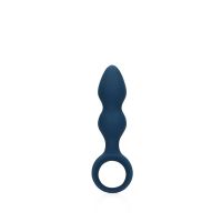 Loveline Plug anal en forma de lágrima - Mediano - Azul báltico, imagen 2