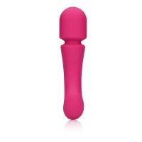 Loveline Varita vibradora de doble cabezal en silicona ultrasuave - Prestone Pink, imagen 2