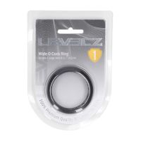 Levelz Wide O Cockring de silicona - L - 42mm - Negro, imagen 3