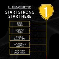 Levelz Ergo Cockring de silicona líquida - Negro, imagen 7