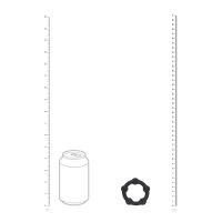 Levelz Cockring de silicona con bolitas - S - 30mm - Negro, imagen 4
