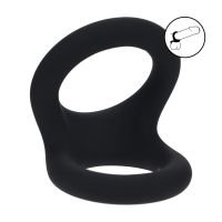Levelz Double O Cockring de silicona - M - Negro