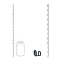 Levelz 2 Loop Cockring doble de silicona - Negro, imagen 5
