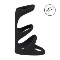 Levelz 3 Loop - Cockring de silicona - Negro