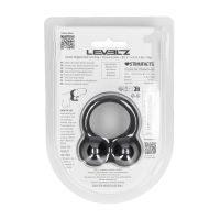 Levelz Cockring de silicona líquida con bola de doble peso - Negro, imagen 4