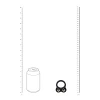 Levelz Cockring de silicona líquida con bola de doble peso - Negro, imagen 5