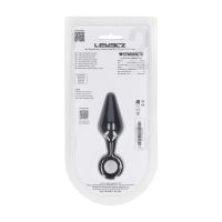 Levelz Plug anal de silicona con anilla - S - Negro, imagen 5