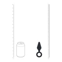 Levelz Plug anal de silicona con anilla - S - Negro, imagen 6