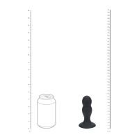 Levelz Double Rattle - Plug anal de silicona líquida - M - Negro, imagen 4