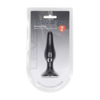 Levelz Slim - Plug anal de silicona - S - Negro, imagen 4