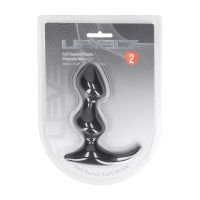 Levelz Full Double Ripple Masajeador de próstata de silicona - Negro, imagen 5