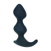 Levelz Full Double Ripple Masajeador de próstata de silicona - Negro, imagen 2