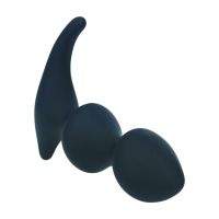 Levelz Full Double Ripple Masajeador de próstata de silicona - Negro, imagen 4