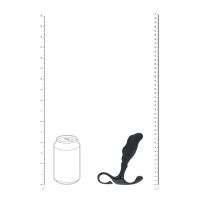 Levelz Masajeador de próstata de silicona estriado con anilla rígida - L - Negro, imagen 7
