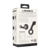 Levelz Masajeador de próstata vibrador de silicona con bulbo y anilla - Negro, imagen 6