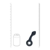 Levelz Masajeador de próstata vibrador de silicona con bulbo y anilla - Negro, imagen 7