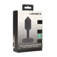Levelz Hexagonal - Plug anal vibrador de silicona - S - Negro, imagen 6