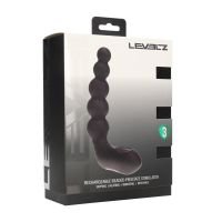 Levelz Estimulador de próstata de silicona con bolas, vibrador, con calor, flexible y con golpeteo - Negro, imagen 6