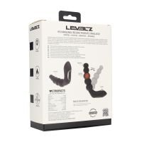 Levelz Estimulador de próstata de silicona con bolas, vibrador, con calor, flexible y con golpeteo - Negro, imagen 7