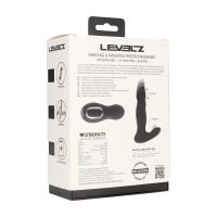 Levelz Masajeador de próstata de silicona con vibración y embestida - Negro, imagen 7