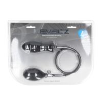 Levelz Ribbed - Plug anal hinchable de silicona - Negro, imagen 5