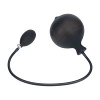Levelz Ribbed - Plug anal hinchable de silicona - Negro, imagen 2