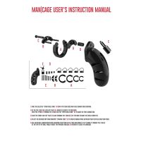 ManCage Model 05 - Jaula de castidad - 14 cm - Negro, imagen 4