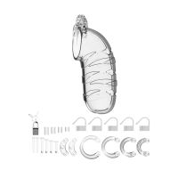 ManCage Model 05 - Jaula de castidad - 14 cm - Transparente, imagen 3