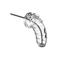 ManCage Modelo 16 - Jaula de castidad con sonda uretral - 11,5 cm