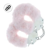 Ouch! Esposas de peluche reforzadas - Rosa empolvado