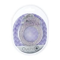 Ouch! Esposas Heavy-Duty Diamante - Púrpura, imagen 2