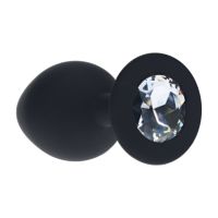 Ouch! Plug anal Diamond intercambiable Talla Media - Negro
