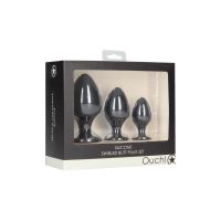 Ouch! Swirled - Set de plugs anales - Negro, imagen 5