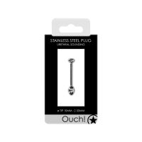 Ouch! Penis plug de metal - 10 mm, imagen 2