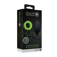 Ouch! Plug anal con cockring - Fluorescente, imagen 2