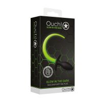 Ouch! Cola para Puppy Play con Plug Anal - Luminiscente, imagen 2