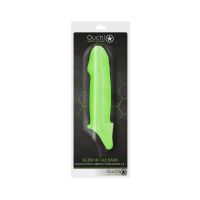 Ouch! Funda de pene gruesa suave y extensible - Brilla en la oscuridad, imagen 2