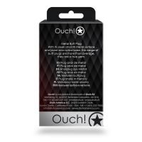 Ouch! Round Gem - Plug anal - Pequeño - Plateado/Rojo rubí, imagen 7