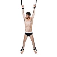 Ouch! Cruz de bondage para puerta - Negro, imagen 2