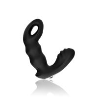 Ouch! Beaded - Masajeador de próstata vibrador con mando a distancia - Negro, imagen 5