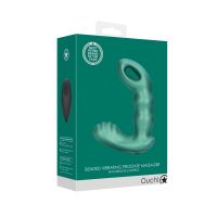 Ouch! Beaded - Masajeador de próstata vibrador con mando a distancia - Verde metálico, imagen 2