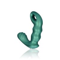 Ouch! Beaded - Masajeador de próstata vibrador con mando a distancia - Verde metálico, imagen 5