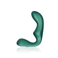 Ouch! Masajeador de próstata vibrador puntiagudo con mando a distancia - Verde metálico, imagen 5