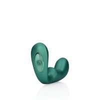 Ouch! Masajeador de próstata vibrador puntiagudo con mando a distancia - Verde metálico, imagen 7