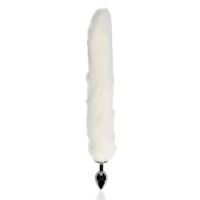 Ouch! Cola de zorro con plug anal de metal - Blanco, imagen 4