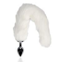 Ouch! Cola de zorro con plug anal de metal - Blanco, imagen 5