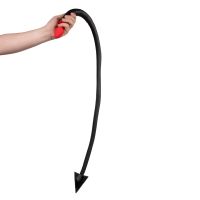Ouch! Plug anal de silicona con cola Devil's Tail - Negro/Rojo, imagen 7