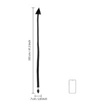 Ouch! Plug anal de metal con cola Devil's Tail - Negro, imagen 7