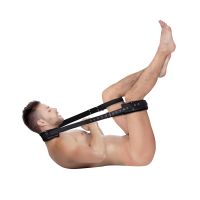 Ouch! Sling de muslos acolchado con correas ajustables - Negro, imagen 4