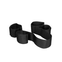 Ouch! Set de ataduras ajustables para manos y tobillos - Negro, imagen 2